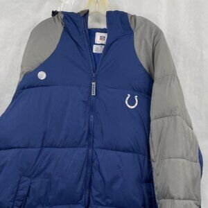 NFL Men's Indianapolis Colts Puffer Jacket Sz 2XL